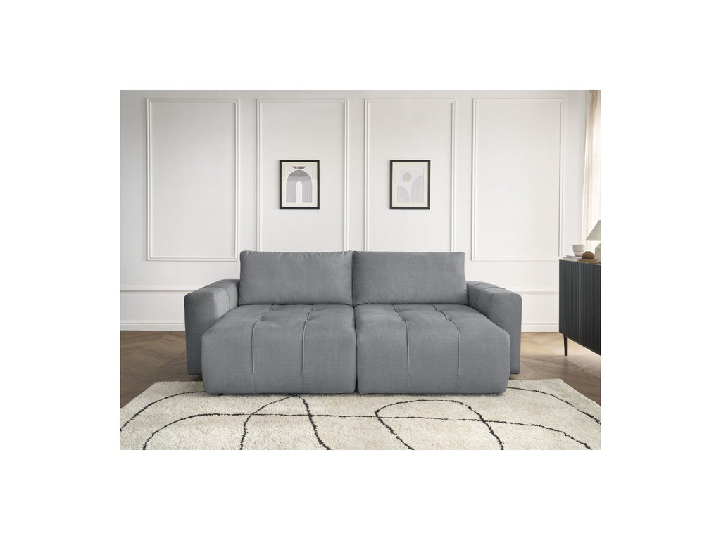 Fixed Straight 4-Seater Sofa - Arsene - Deep Seat - Velvet Fabric