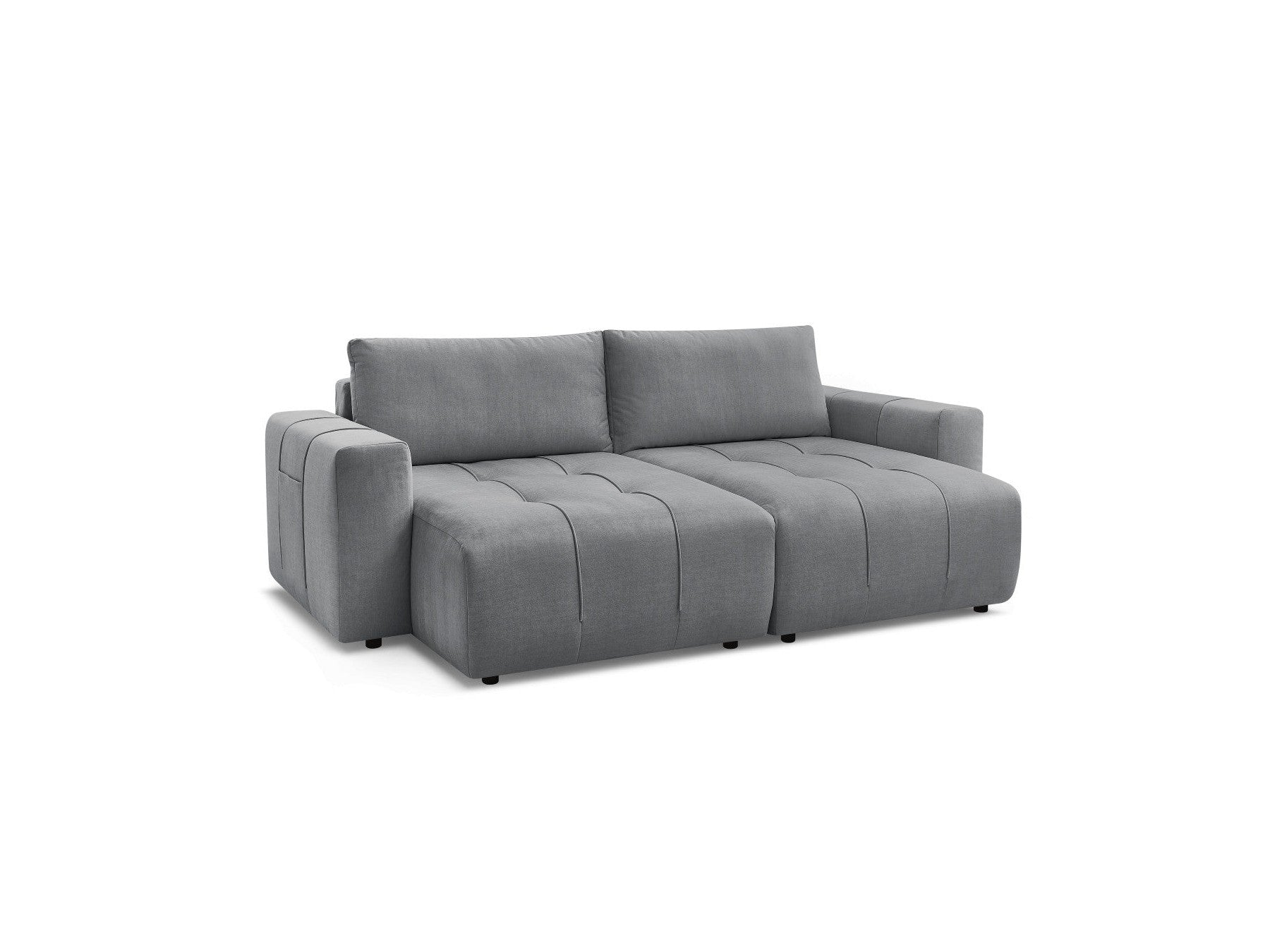 Fixed Straight 4-Seater Sofa - Arsene - Deep Seat - Velvet Fabric