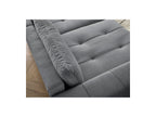 Fixed Straight 4-Seater Sofa - Arsene - Deep Seat - Velvet Fabric