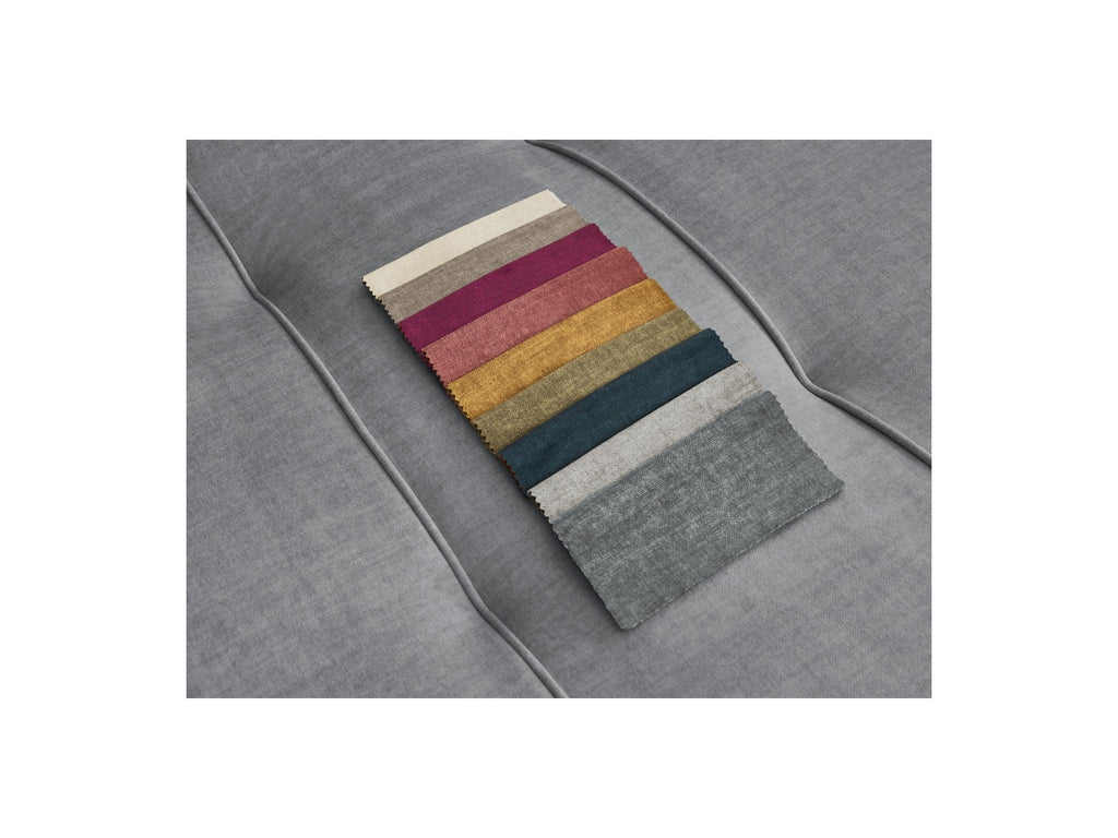 Fixed Straight 4-Seater Sofa - Arsene - Deep Seat - Velvet Fabric