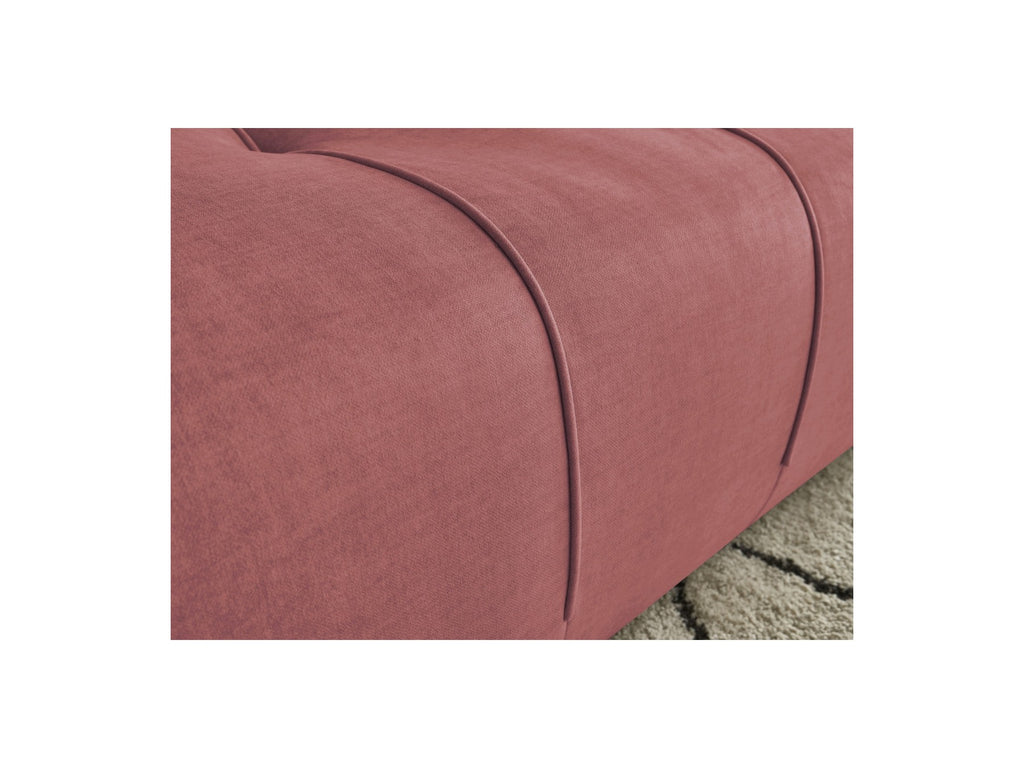 Fixed Straight 4-Seater Sofa - Arsene - Deep Seat - Velvet Fabric