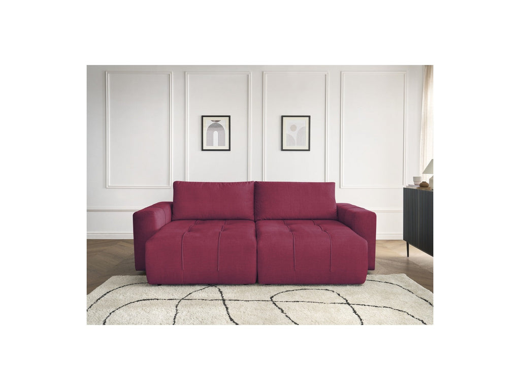 Fixed Straight 4-Seater Sofa - Arsene - Deep Seat - Velvet Fabric