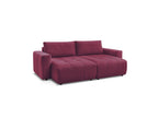 Fixed Straight 4-Seater Sofa - Arsene - Deep Seat - Velvet Fabric
