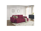 Fixed Straight 4-Seater Sofa - Arsene - Deep Seat - Velvet Fabric