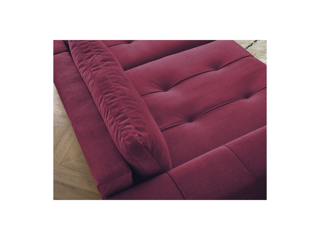 Fixed Straight 4-Seater Sofa - Arsene - Deep Seat - Velvet Fabric