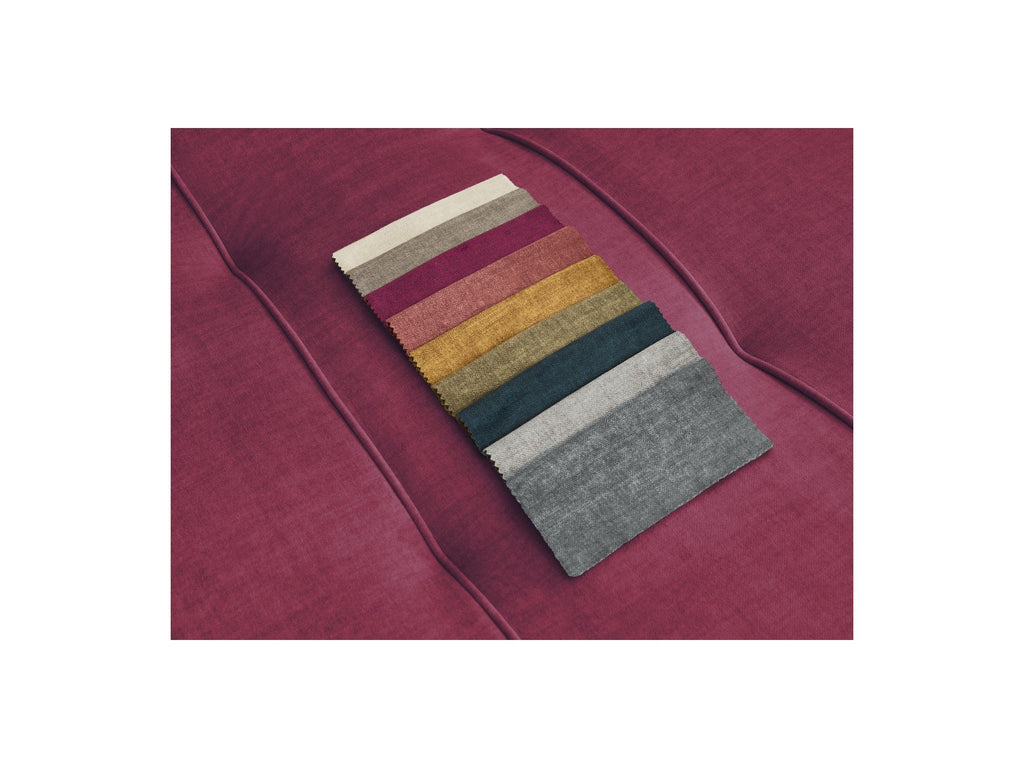 Fixed Straight 4-Seater Sofa - Arsene - Deep Seat - Velvet Fabric