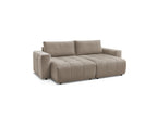 Fixed Straight 4-Seater Sofa - Arsene - Deep Seat - Velvet Fabric