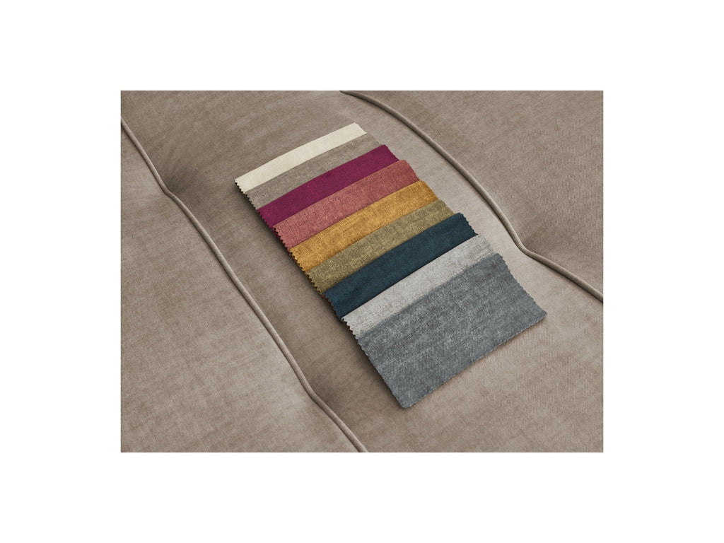 Fixed Straight 4-Seater Sofa - Arsene - Deep Seat - Velvet Fabric