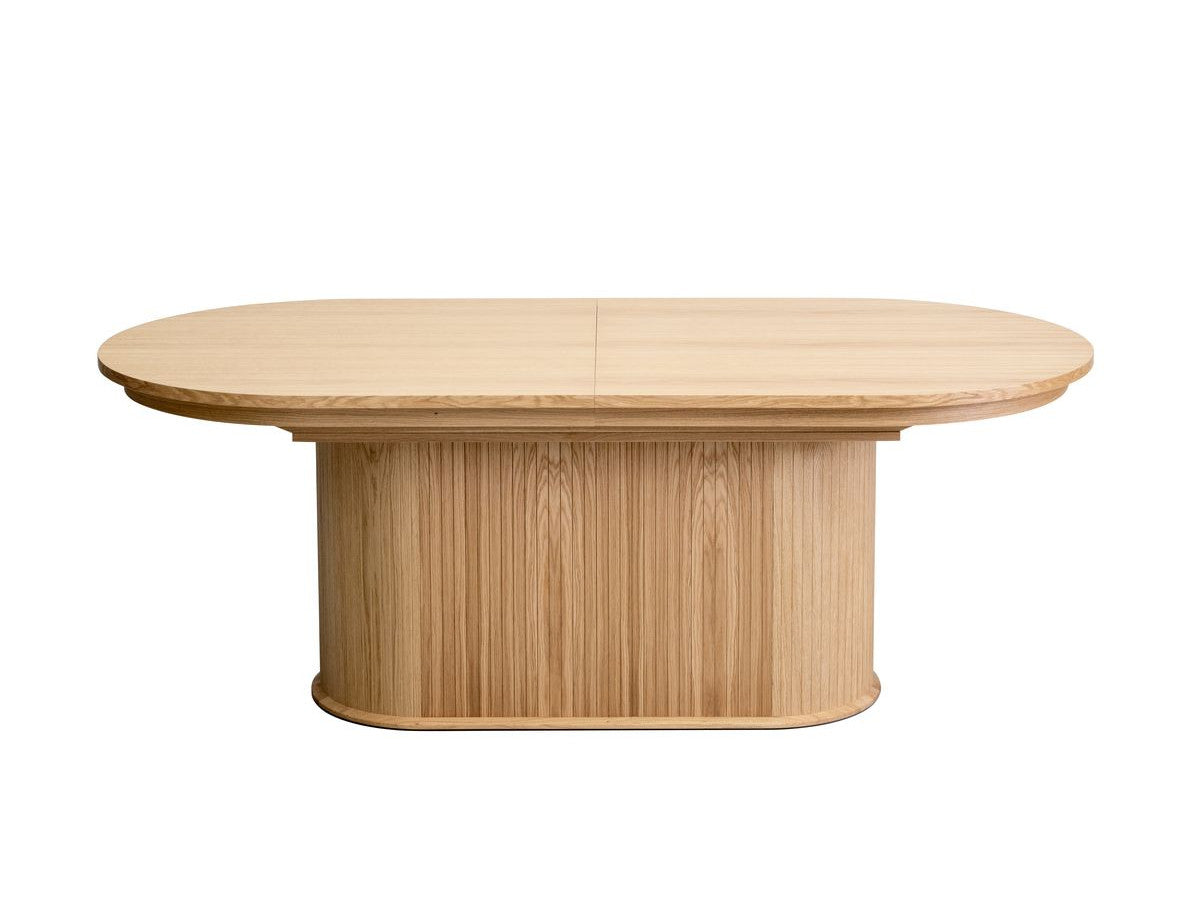 Malmousque - Mesa de comedor extensible de 210 a 270 cm en chapa de roble macizo