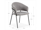 Lou - Lot De 2 Chaises - Tissu Texturé