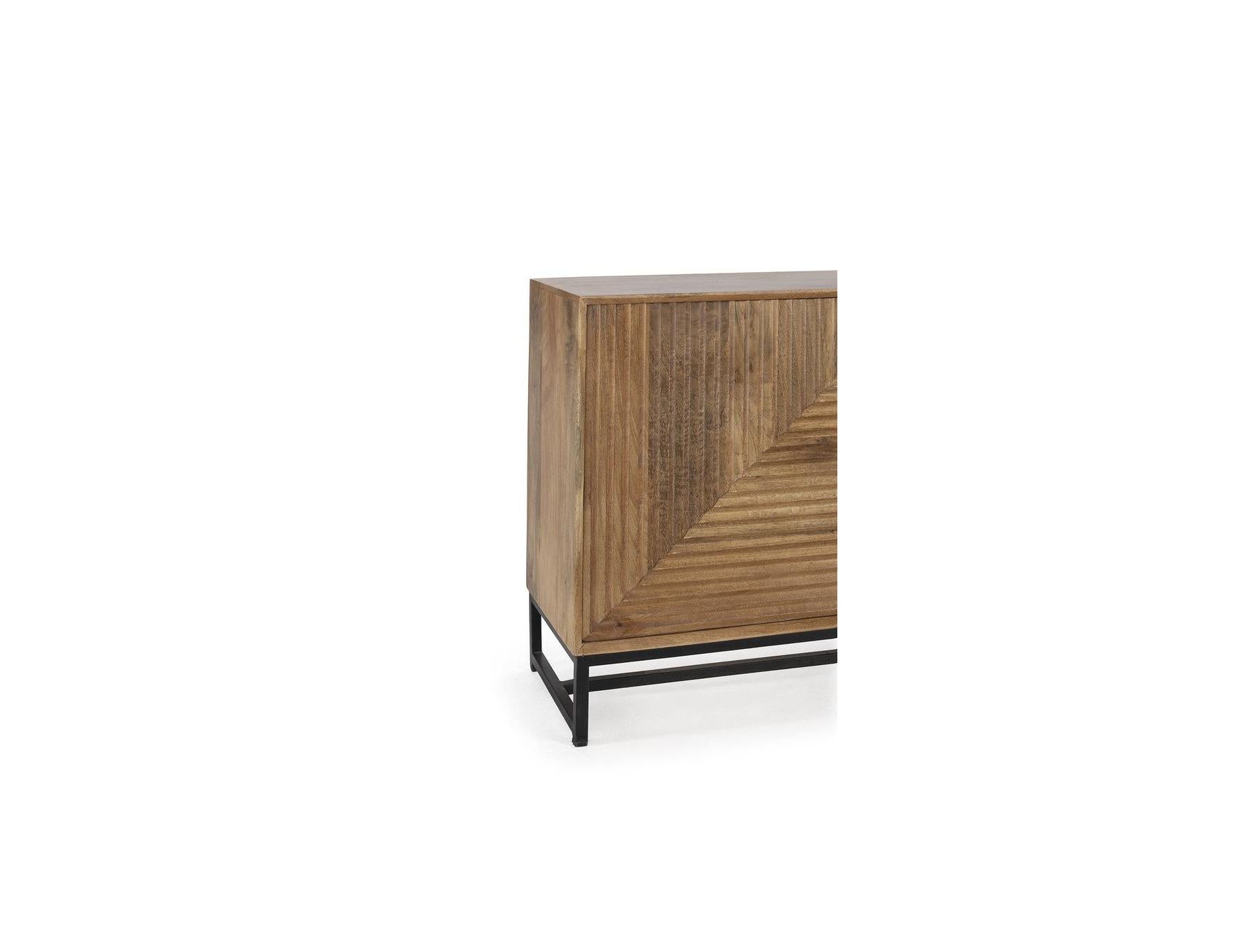 Naomie - Buffet 3 Portes 170 Cm Bois Massif D'Acacia