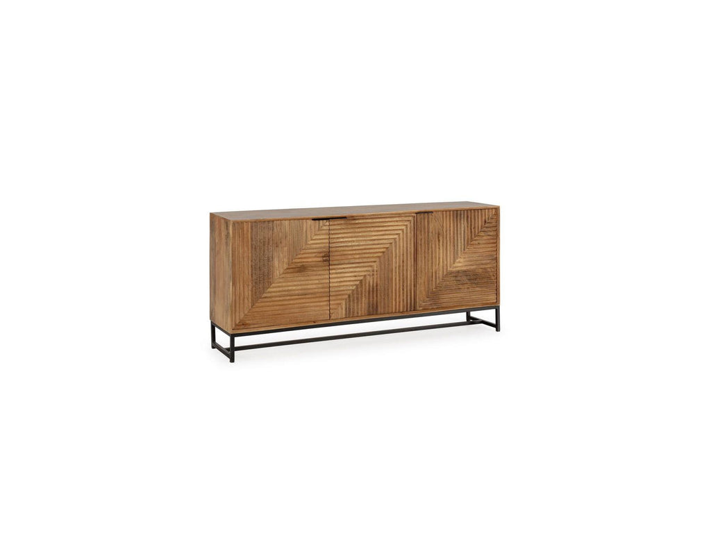 Naomie - Buffet 3 Portes 170 Cm Bois Massif D'Acacia