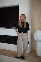Pantalon Velours Elly - Beige