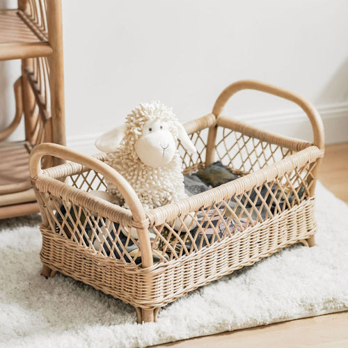 Natural Rattan Doll Bed With or Without Cover - Raja - Naturel