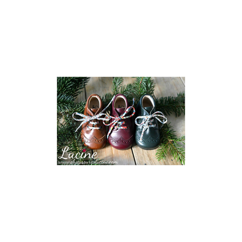 Chaussures Bottillons Adonis Bout Golf - Cuir Bordeaux - Mixte