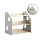 Étagère À Jouets – Blanc & Gris