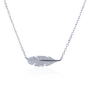 Collier Plume - Blanc