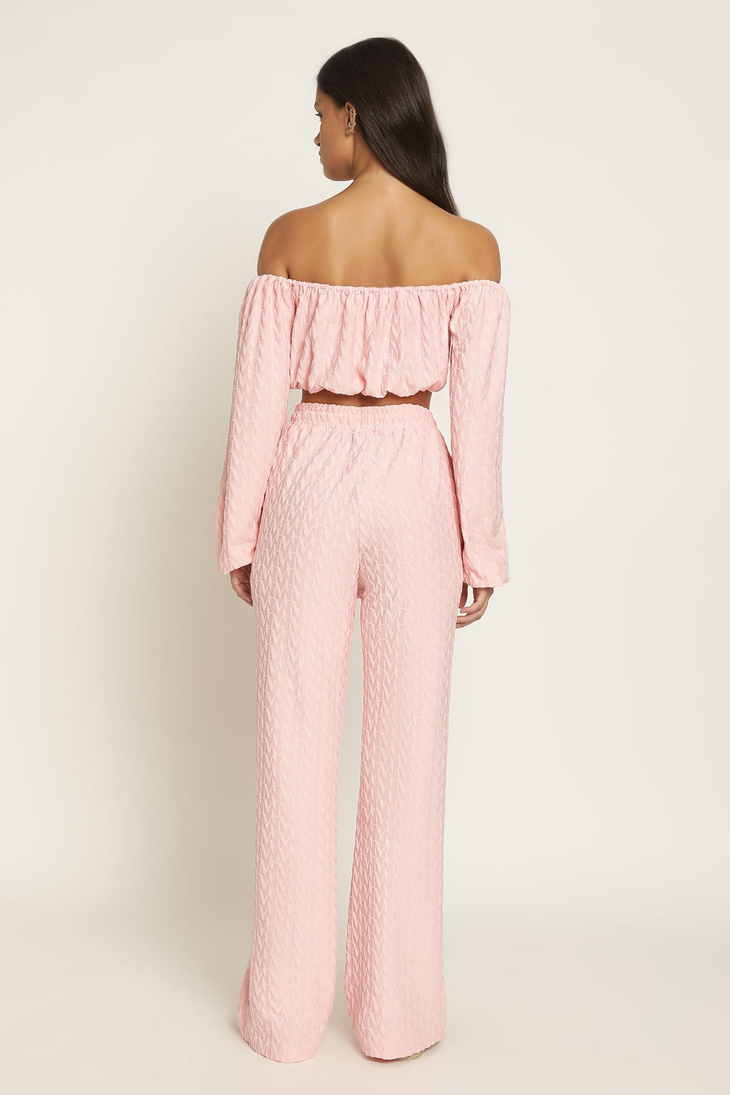 Kenza Trousers - Pink Terry Towelling