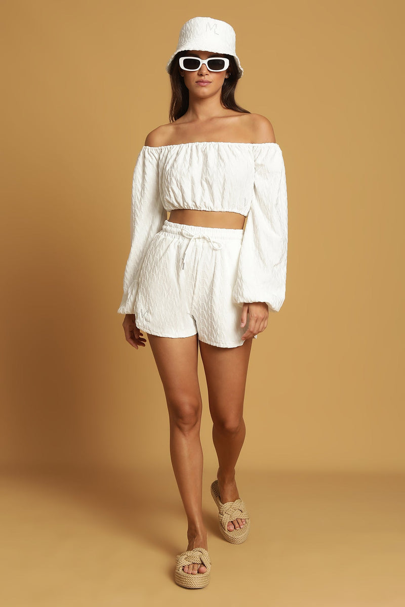 Short Hilona - Eponge Blanc