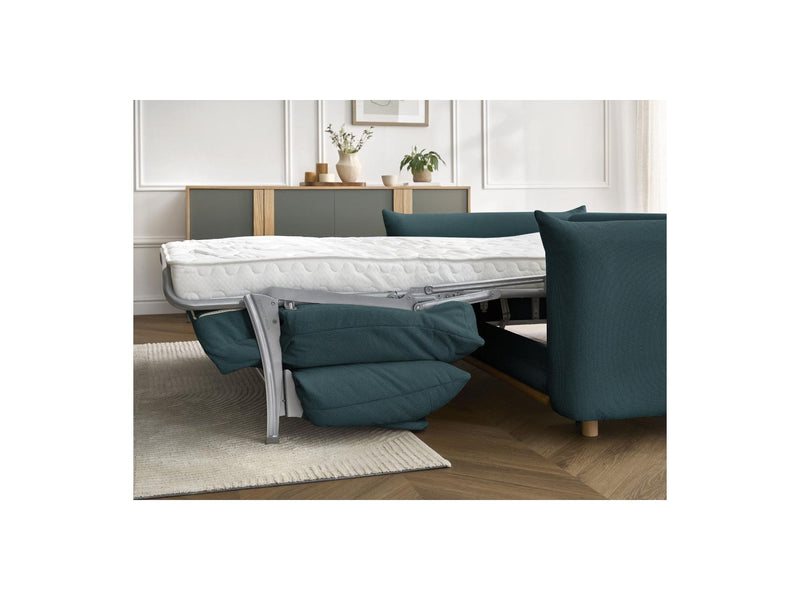 Canapé Droit Convertible Ouverture Express - Ernest - Tissu Lisse - 140X190