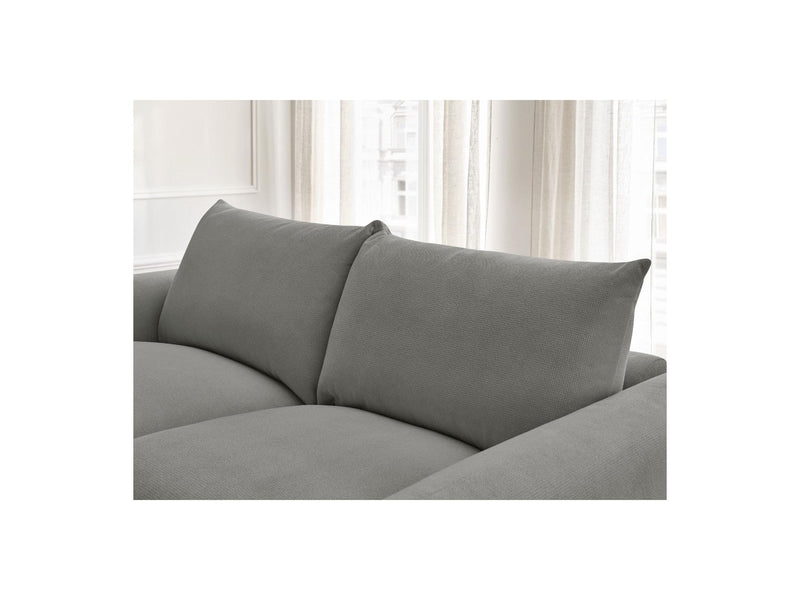 Canapé Droit Convertible Ouverture Express - Ernest - Tissu Lisse - 140X190