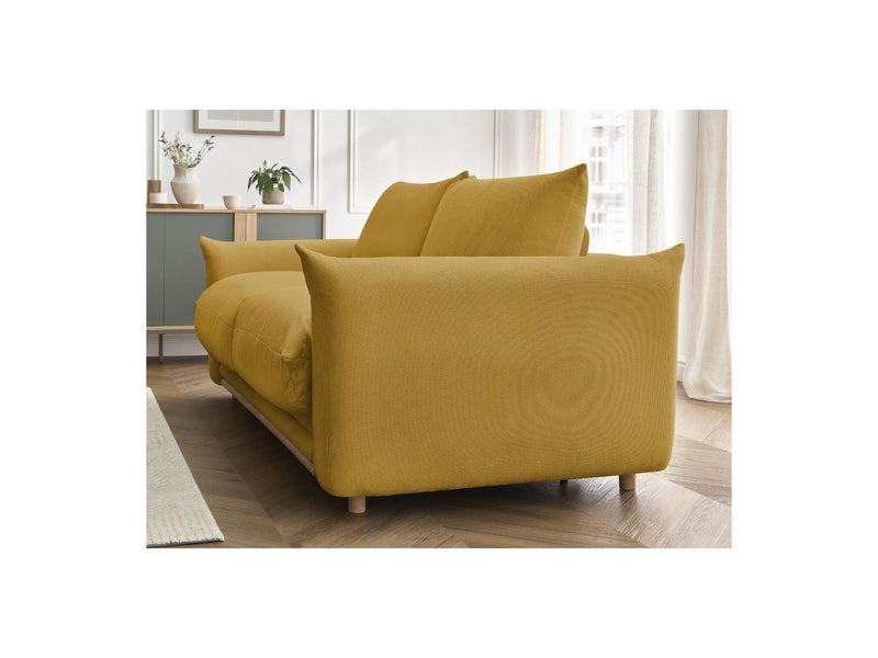 Canapé Droit Convertible Ouverture Express - Ernest - Tissu Lisse - 160X190