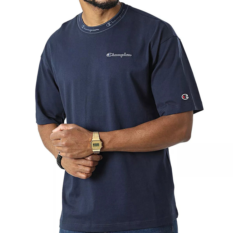 T-Shirt Champion T - Bleu