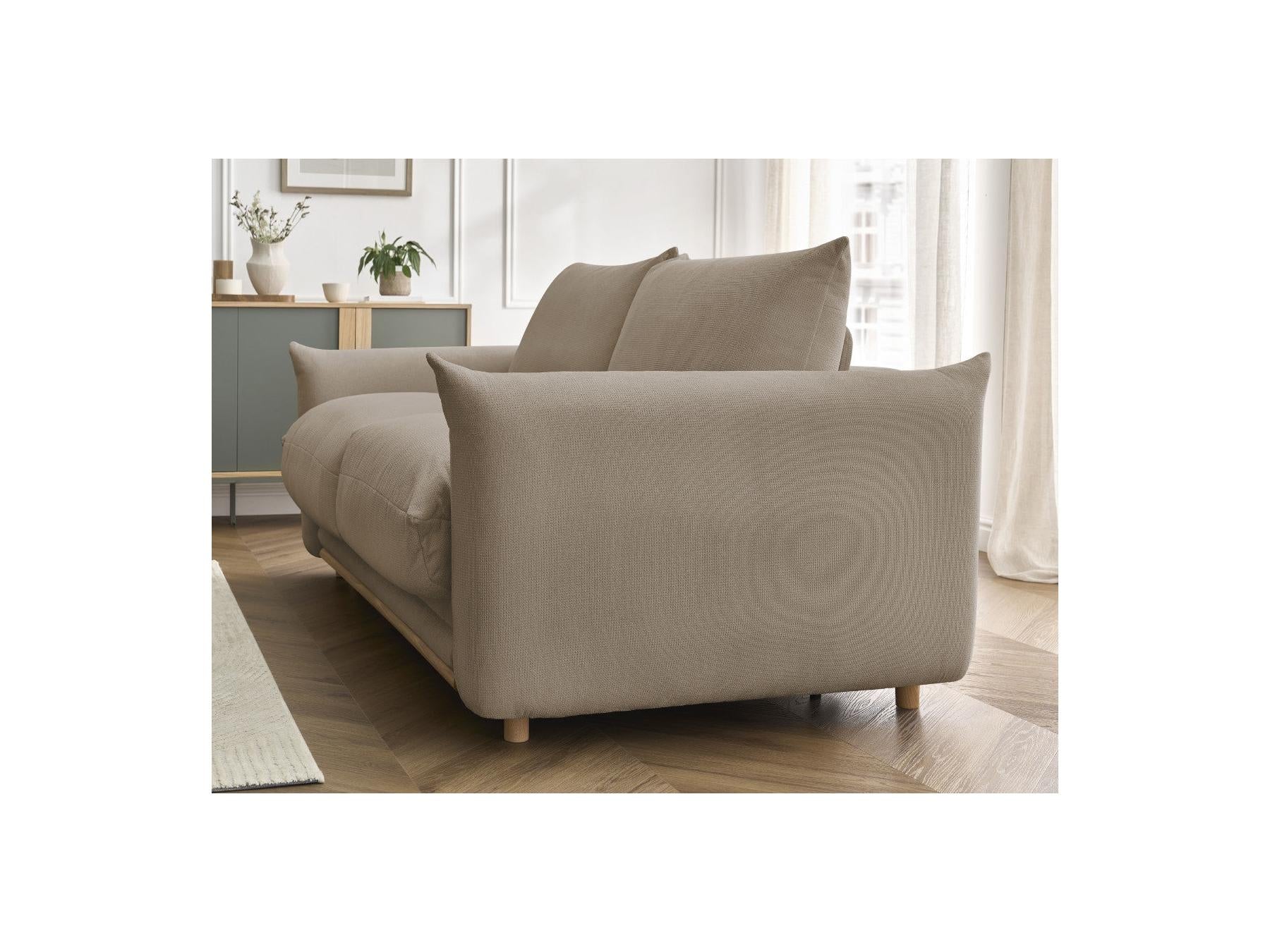 Ernest - Straight Sofa Bed with Express Opening - Smooth Fabric - 160X190