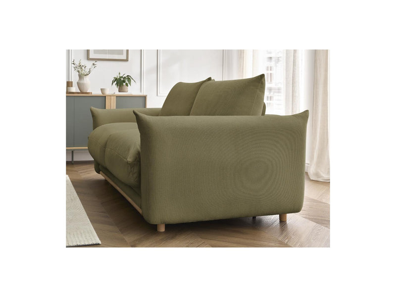 Canapé Droit Convertible Ouverture Express - Ernest - Tissu Lisse - 160X190