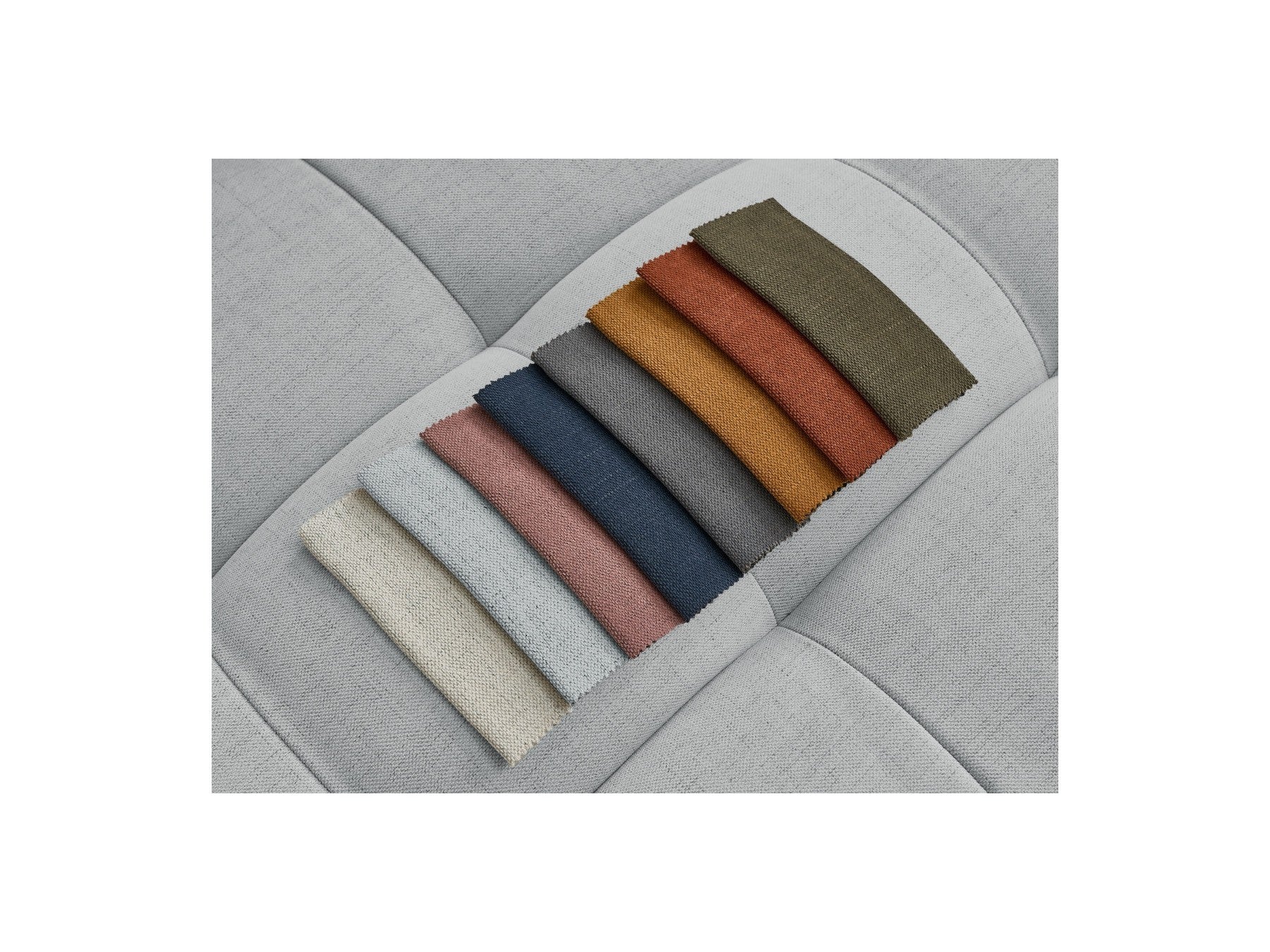 Cloud - Fixed 3-Seater Straight Sofa - Smooth Fabric