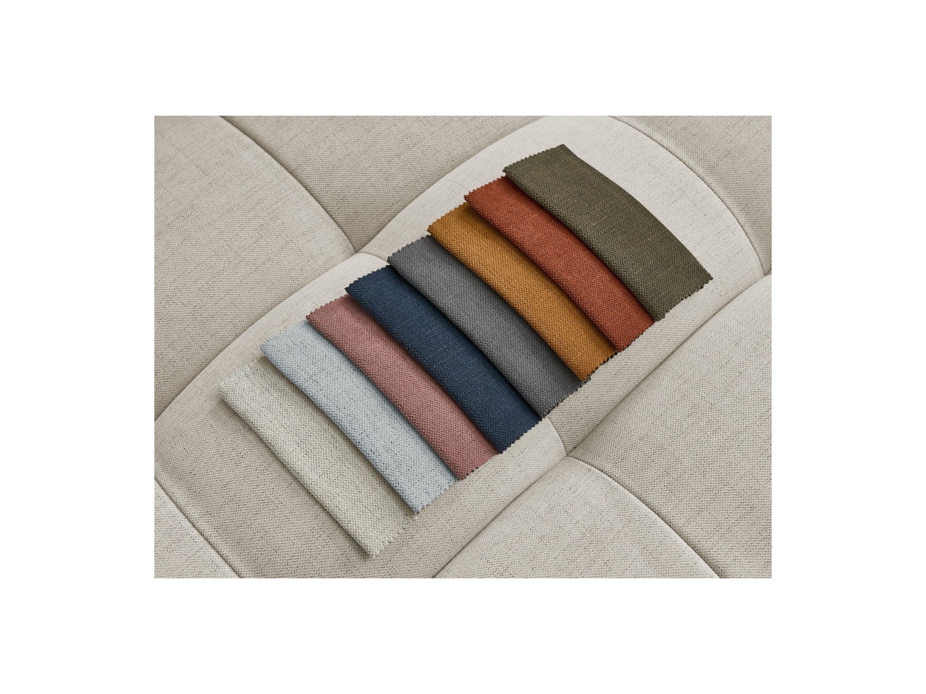 Cloud - Fixed 3-Seater Straight Sofa - Smooth Fabric