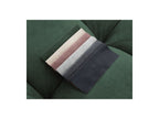 Fixed Straight Ultra-Soft Sofa - Mont-White - Velvet - Right Armrest