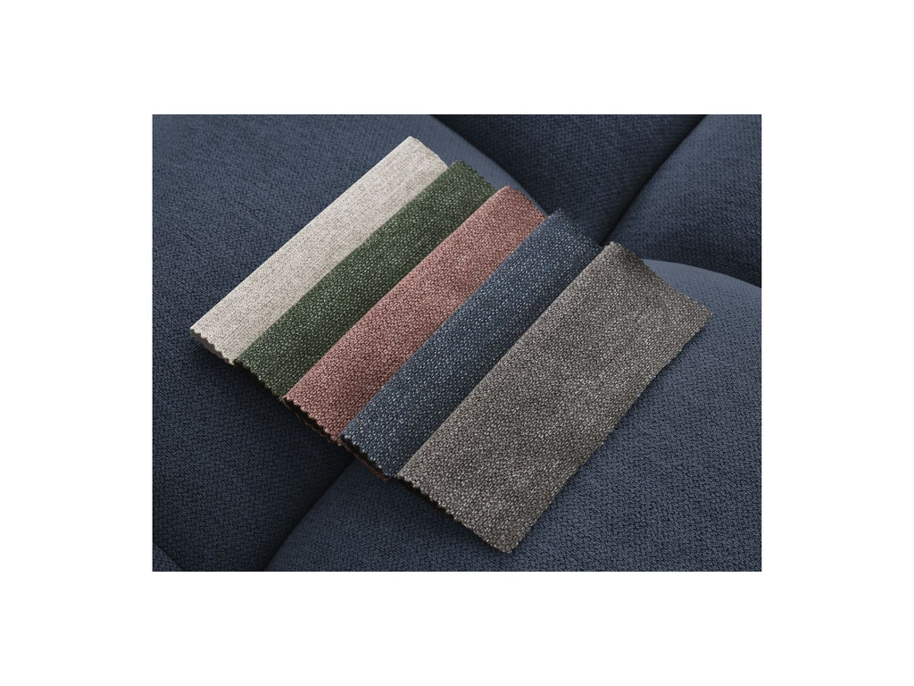 Fixed Straight Sofa - Mont-White - Heathered Fabric - Left Armrest