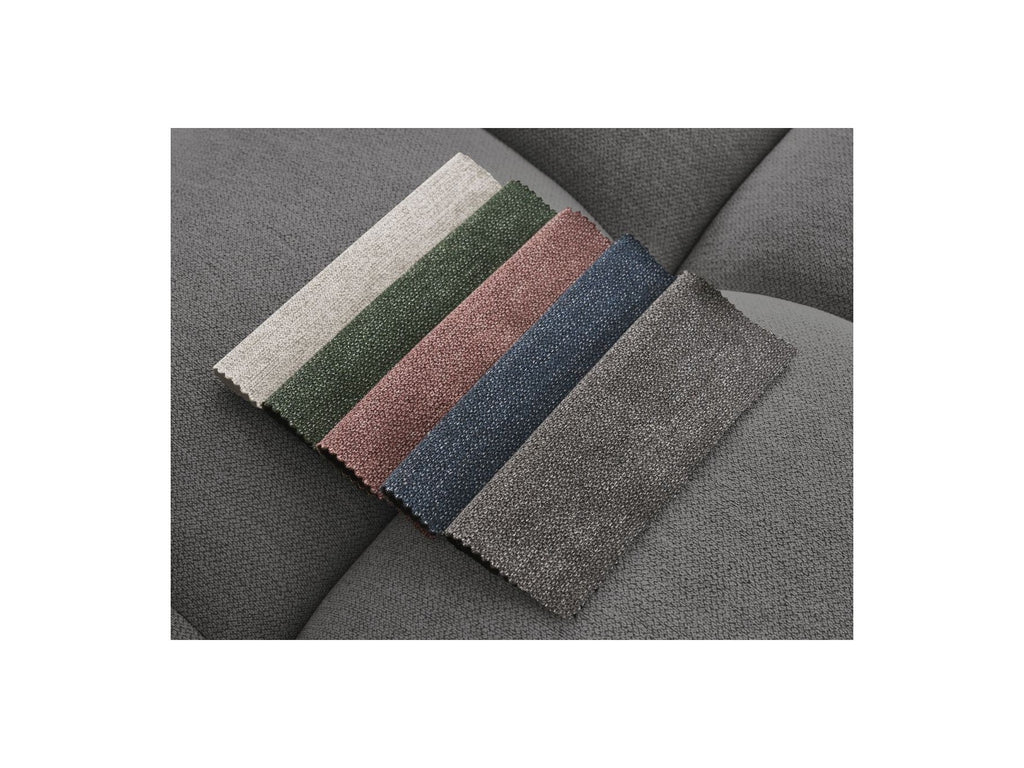 Fixed Straight Sofa - Mont-White - Heathered Fabric - Left Armrest