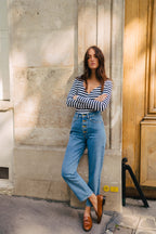Cornflower Navy Top
