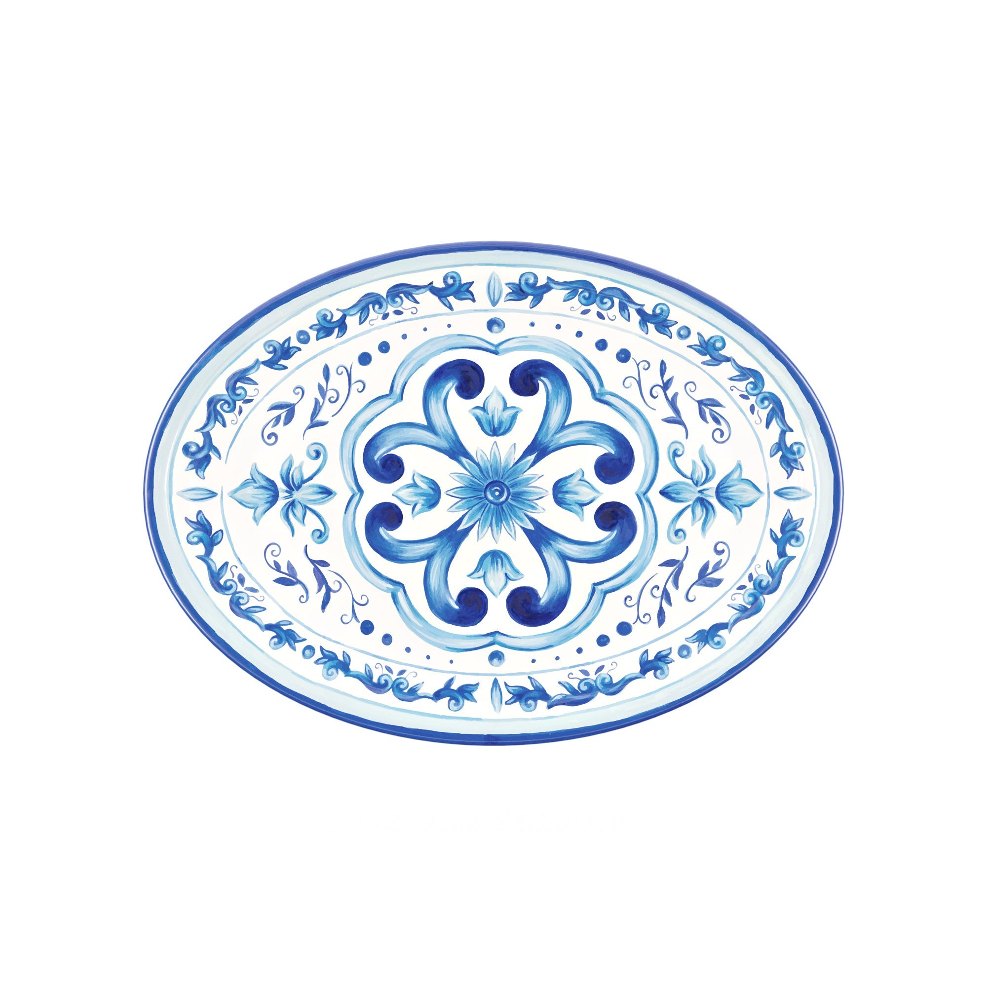 Blues - Large Oval Tray