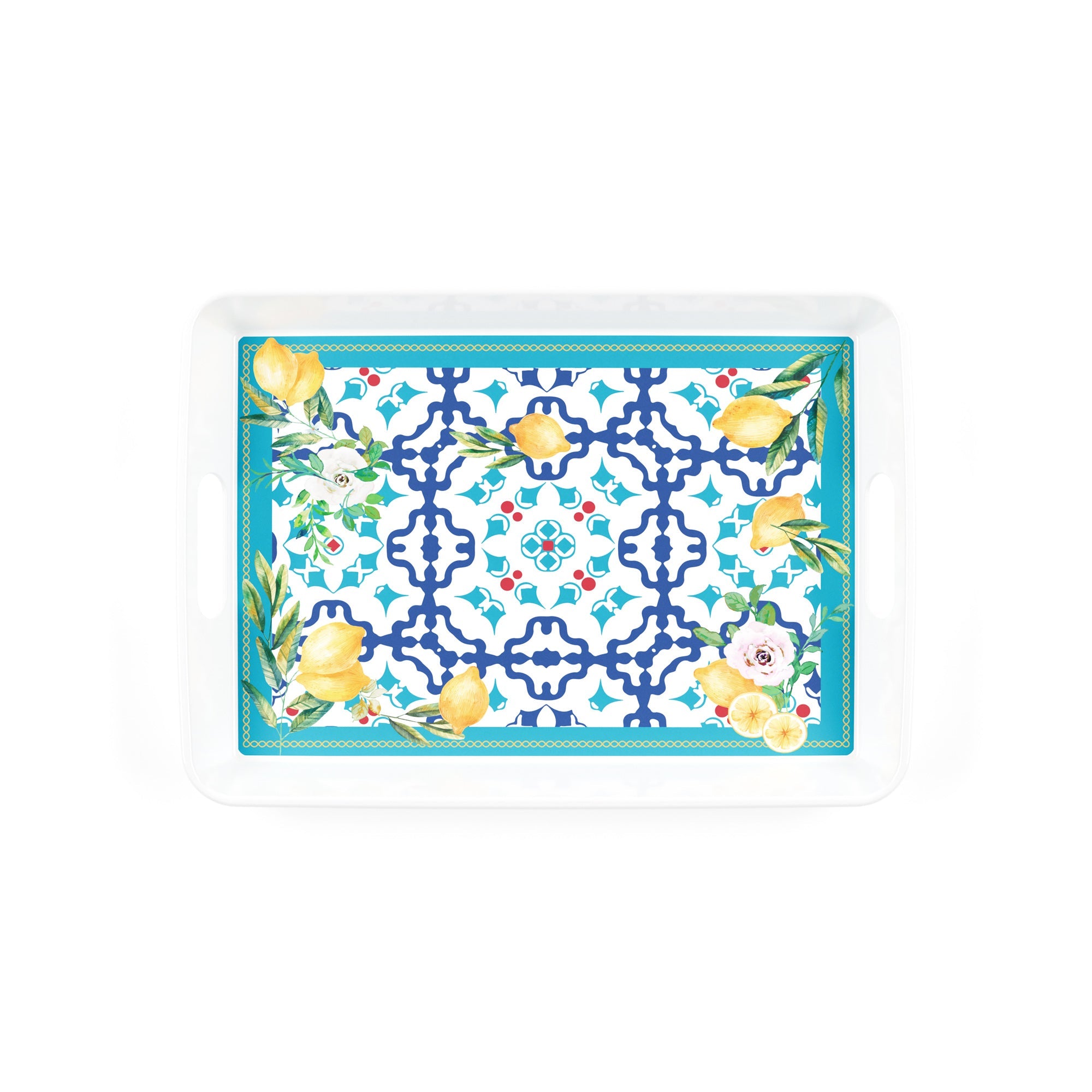 Rectangular Tray "Flower&Lemon"