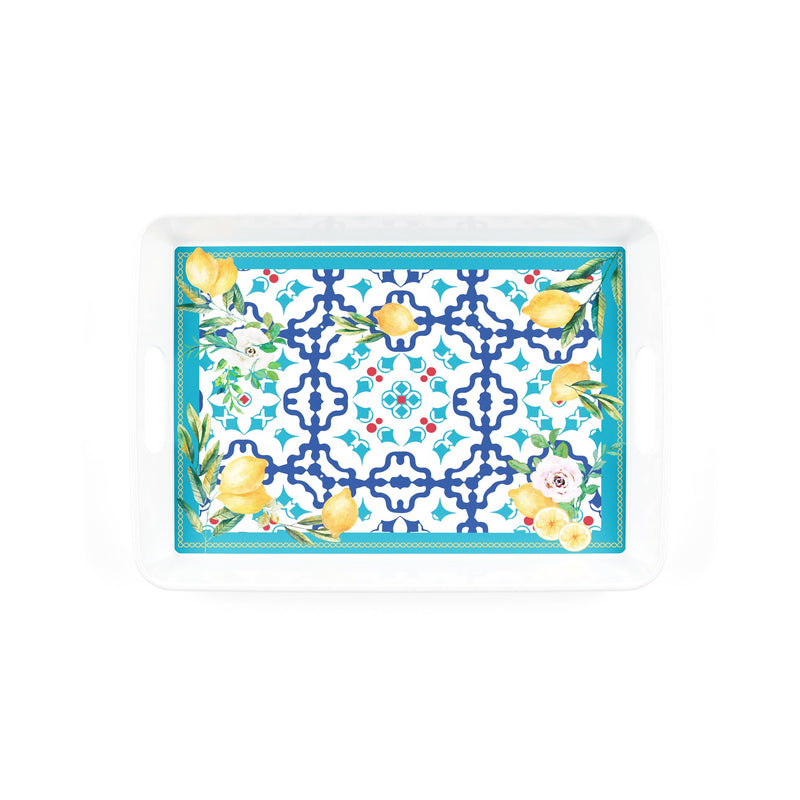 Bandeja Rectangular "Flor&Limón"
