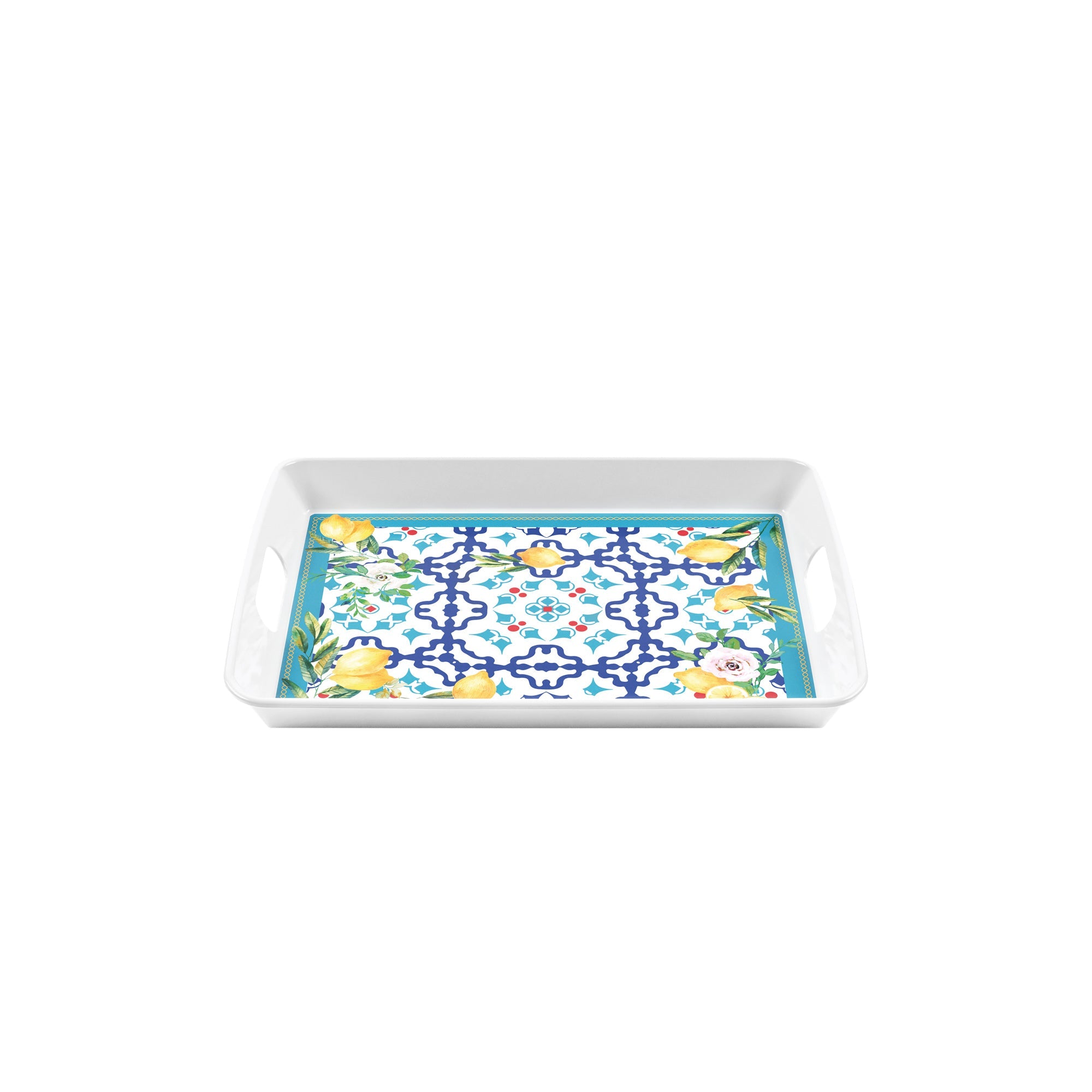 Flower&Lemon - Rectangular Tray with Handles