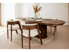 Malmousque - Mesa de comedor extensible de 210 a 270 cm en chapa de roble macizo