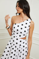 Robe Gaia - Blanc/Noir