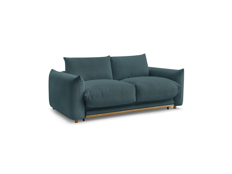 Canapé Droit Convertible Ouverture Express - Ernest - Tissu Lisse - 140X190