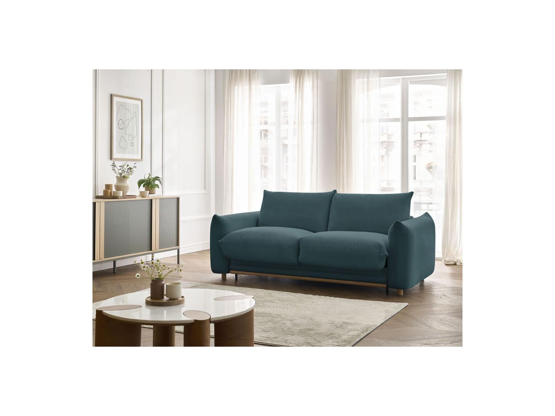 Ernest - Straight Sofa Bed with Express Opening - Smooth Fabric - 160X190