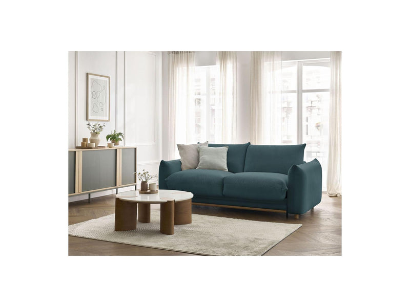 Canapé Droit Convertible Ouverture Express - Ernest - Tissu Lisse - 160X190