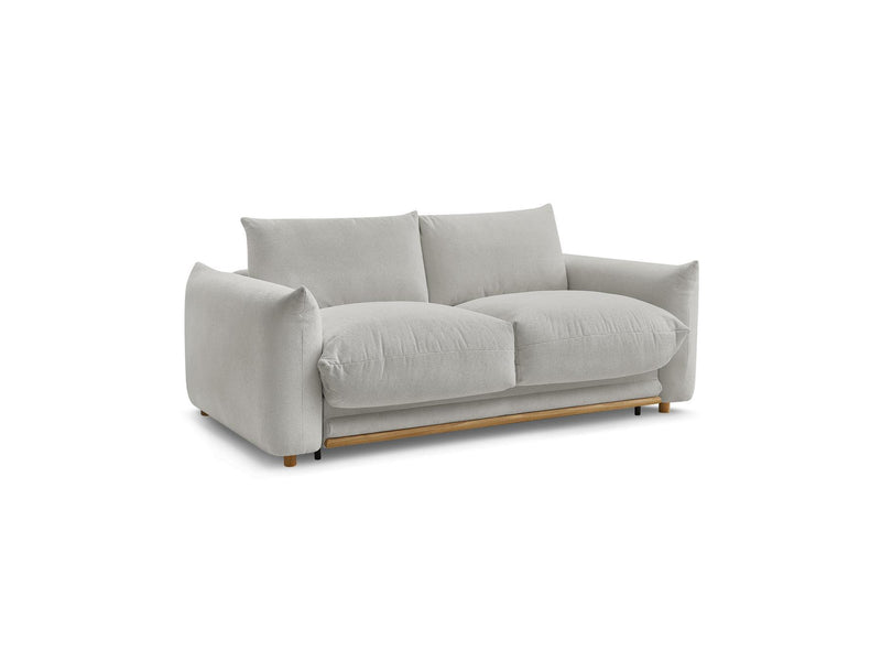 Canapé Droit Convertible Ouverture Express - Ernest - Tissu Lisse - 160X190