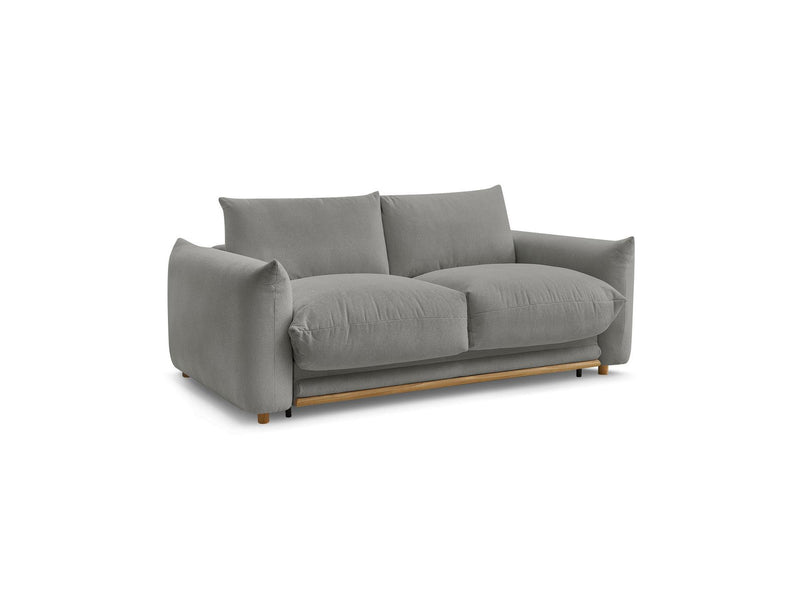 Canapé Droit Convertible Ouverture Express - Ernest - Tissu Lisse - 140X190