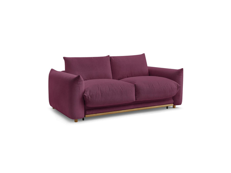 Canapé Droit Convertible Ouverture Express - Ernest - Tissu Lisse - 160X190