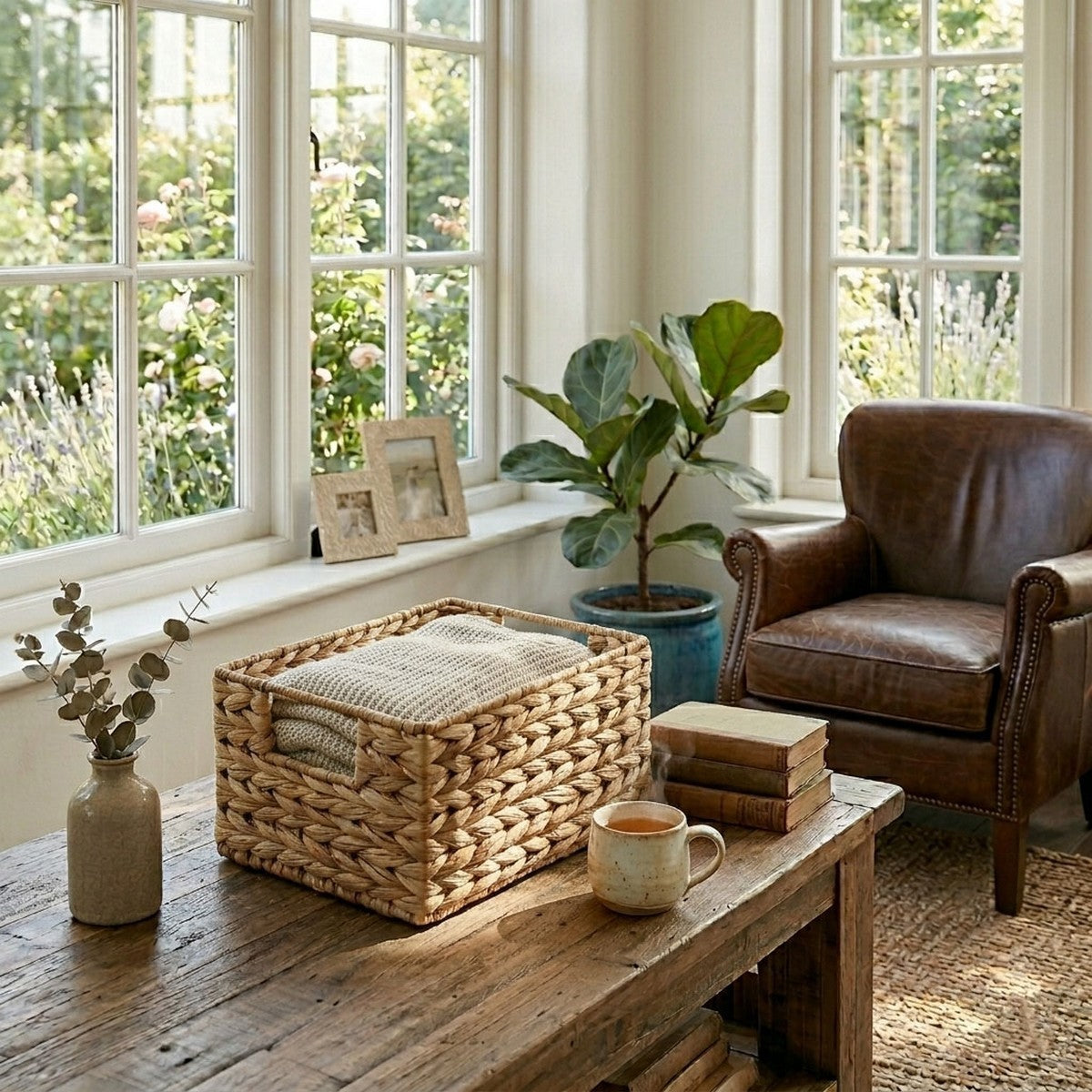 Basket - Water Hyacinth