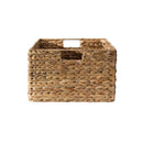 Cesta de jacinto de agua con estructura de metal - Beige