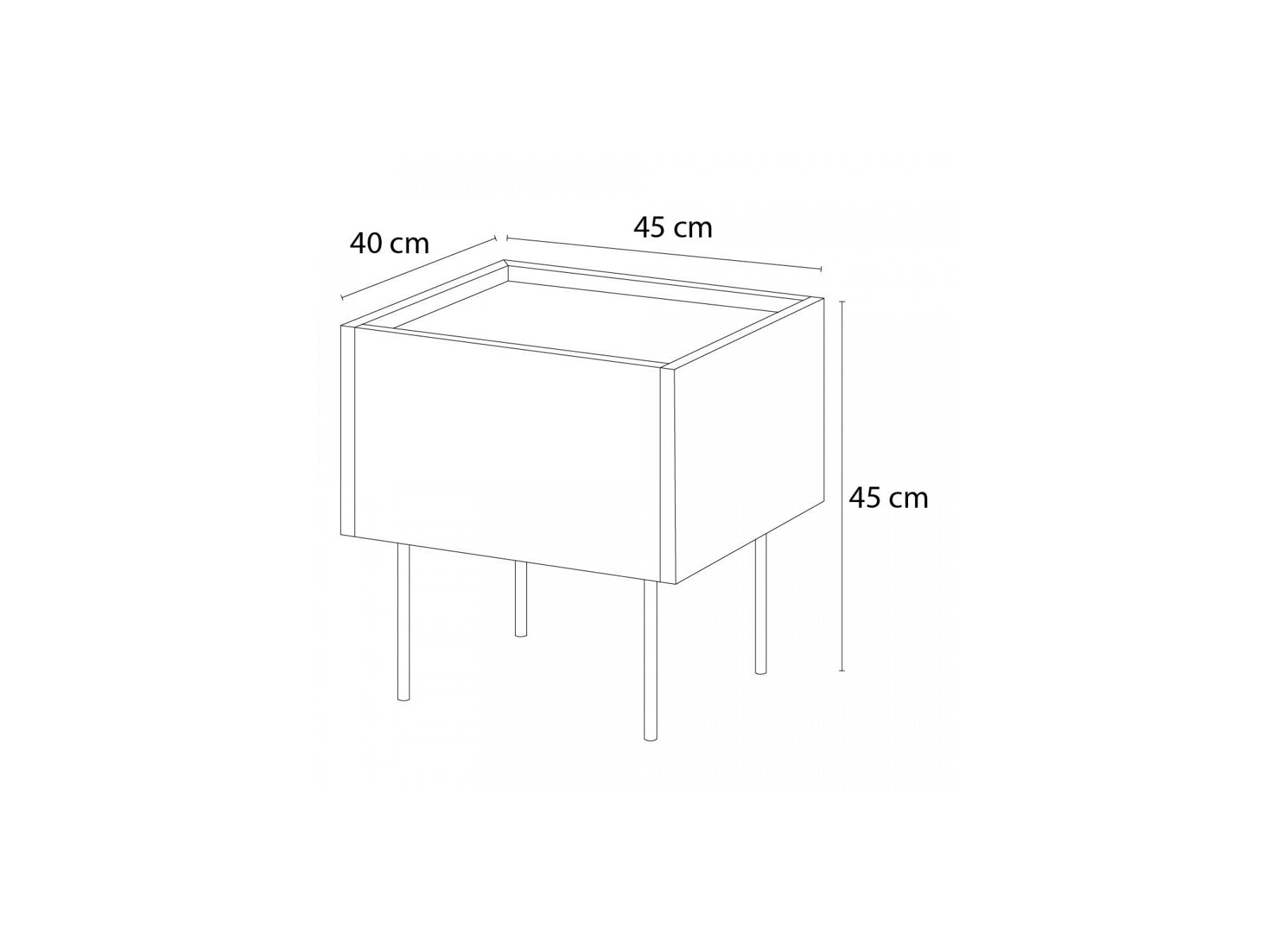 Atlas - Lot De 2 Chevets 1 Tiroir